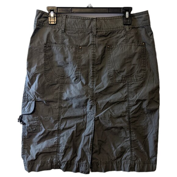 Della Spiga Italy Cargo Skirt Olive Green Utility Y2K Grunge Military Casual 10 - Picture 5 of 7